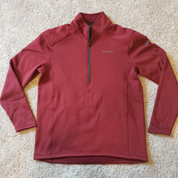 Moosejaw Other - Moosejaw Quarter Zip Fleece Size Large Maroon/Burgundy Long Sleeve